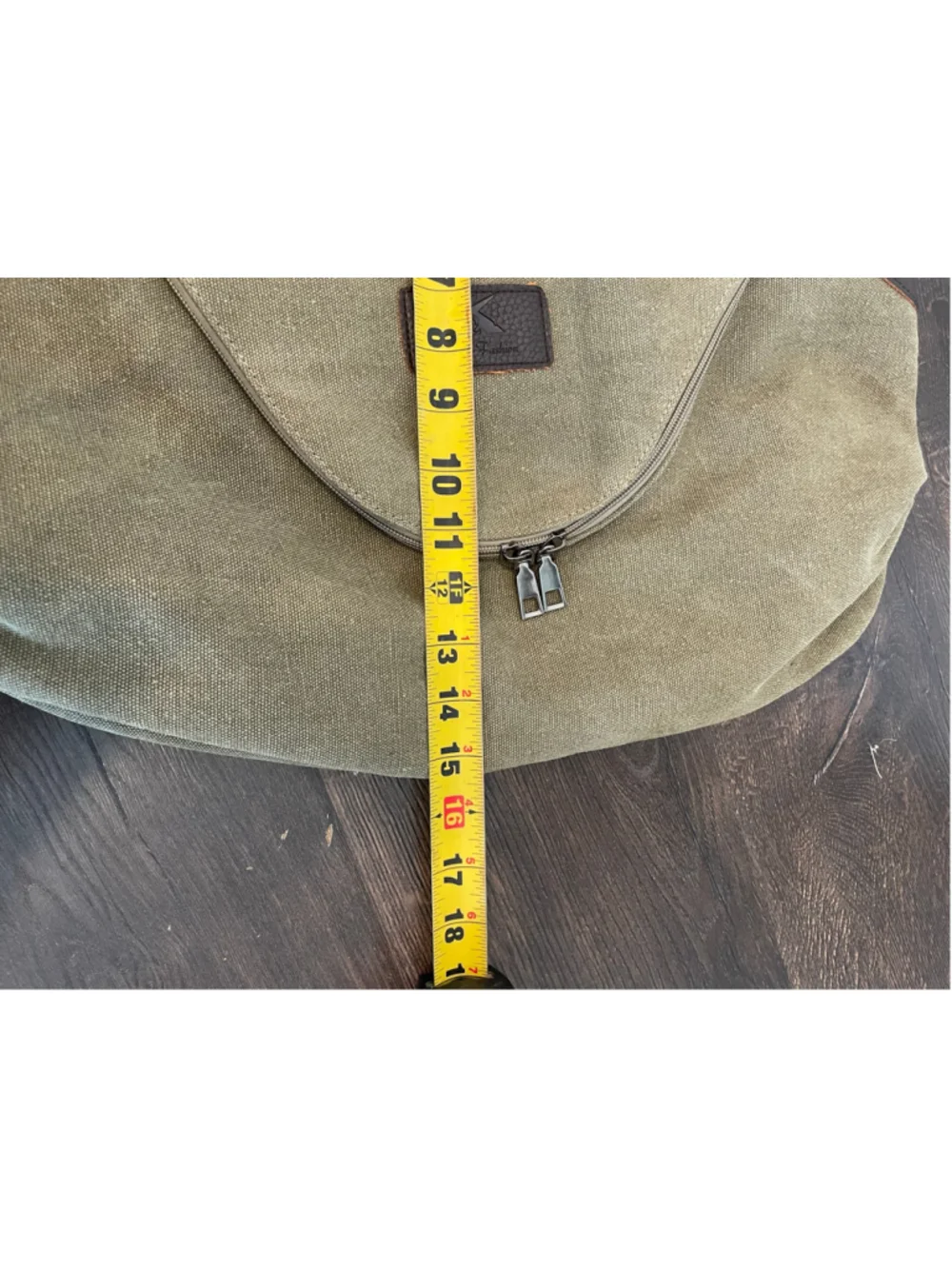 K2 CLASSIC FASHION Canvas Leather Shoulder Bag Messenger Bag Olive